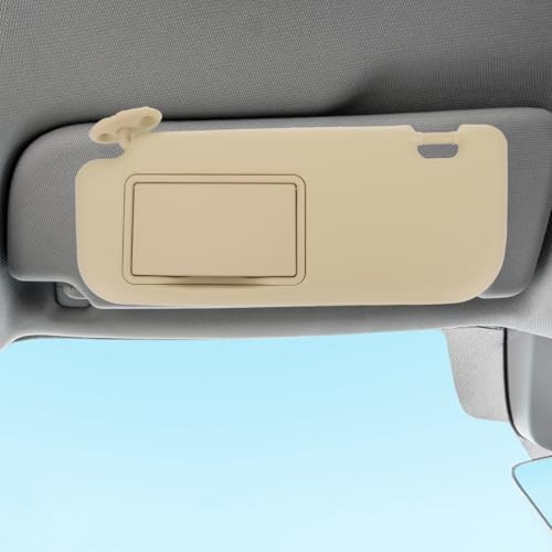 Driver Side Sun Visor with Mirror Replacement Car Interior 36.5x16.5cm Beige