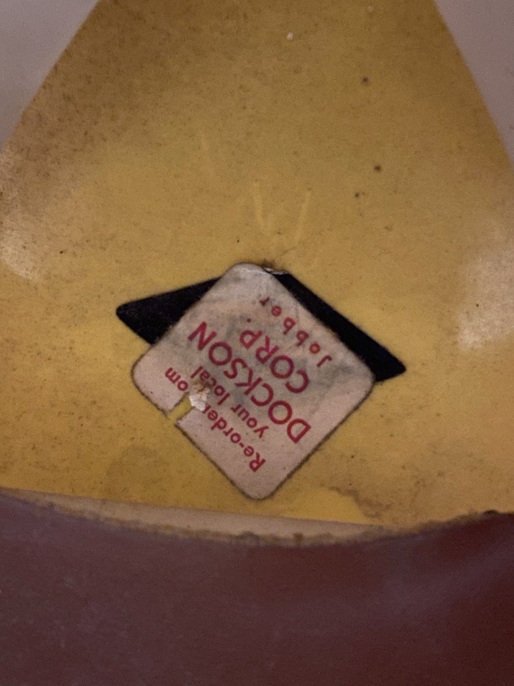 Vintage Dockson Corp Yellow Hard Hat