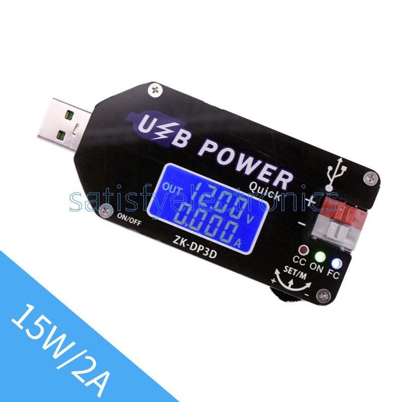 2A 15W Digital Control USB Adjustable Power Supply Module CC CV Speed Controller