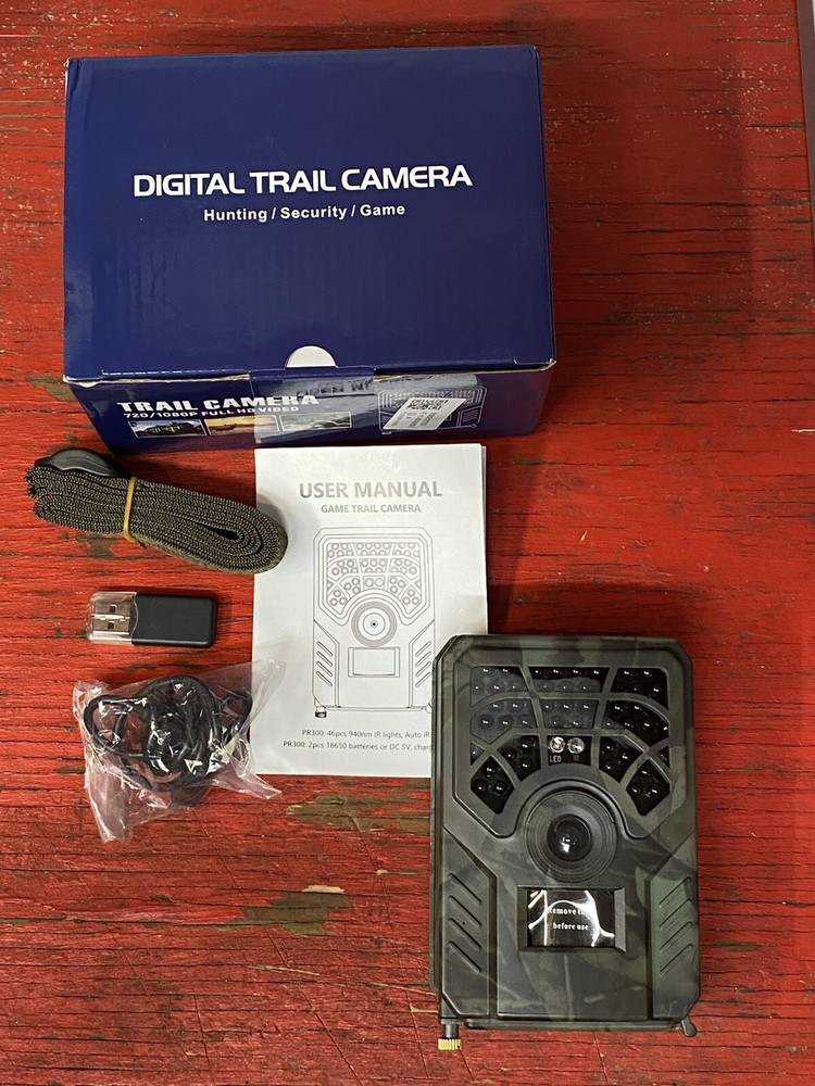 Digital Trail Camera - Hunting/Security/Game - Model: PR300 - Open Box