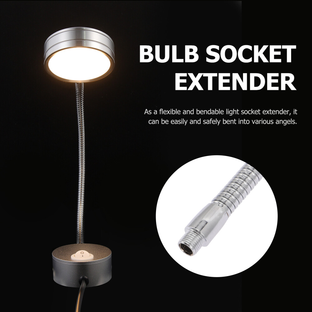 2pcs Flex Arm Replacement Iron Gooseneck Stand Thread Flexible Light Poles