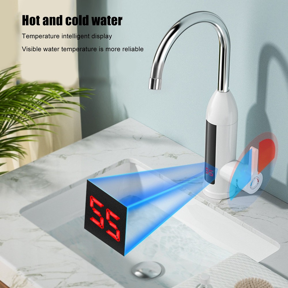 Electric Heating Faucet 110V Tankless Water Heater Faucet Kitchen Heating Tap