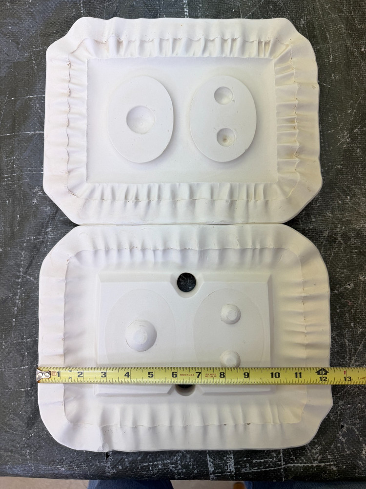 VINTAGE DUNCAN CERAMIC MOLD #DM-920 SOFTIE FRAME