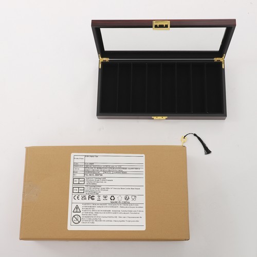 Elegant Knife Storage Box with 8 Compartments - Secure & Stylish Display Case