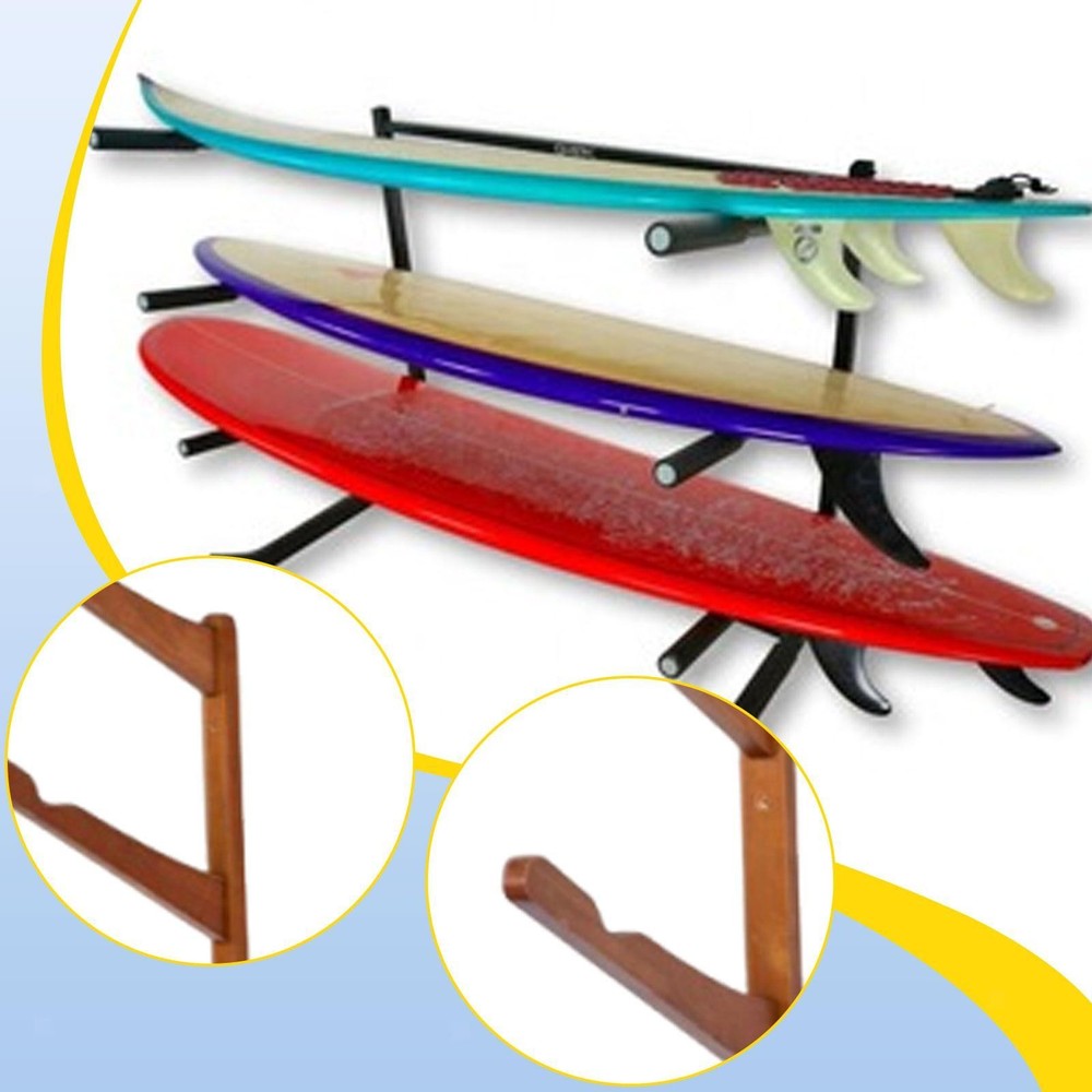 Wall Mounted Surfboard Rack Surfboard Storage Hanger Multipurpose Sturdy