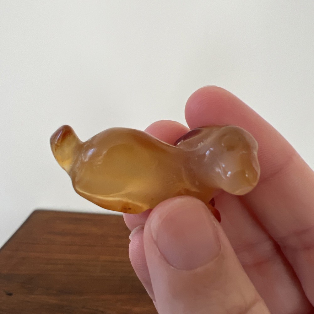 Carved Stone Agate Rabbit Bunny Miniature