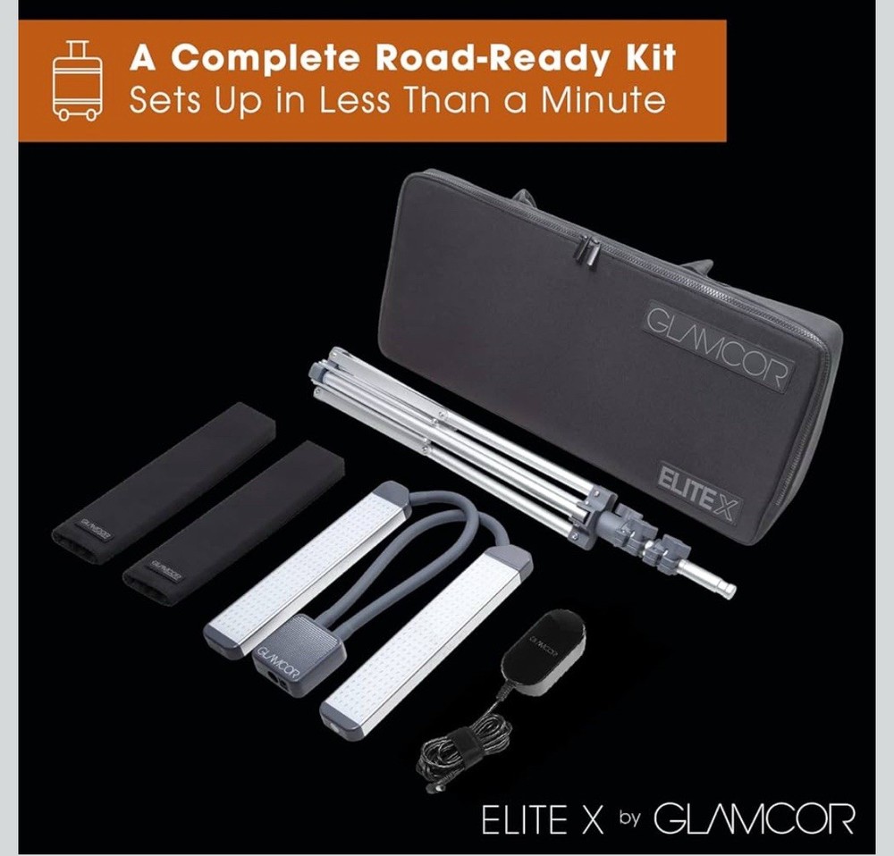 GLAMCOR Elite X Table Top Light Kit: HD Daylight LED Lighting for Lash