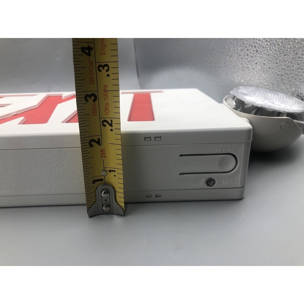 LED Exit Sign Emergency Light Compact Combo single face w/Battery Backup *READ