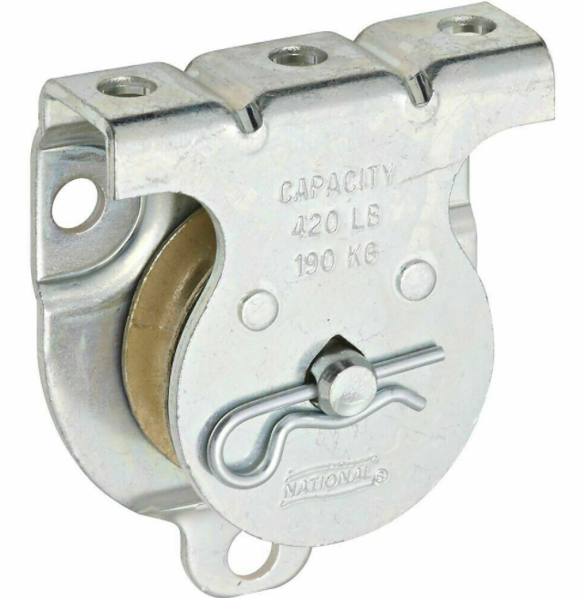 ROPE PULLEY Wall or Ceiling Mount 1-1/2" Sheave Side or Top Fastened