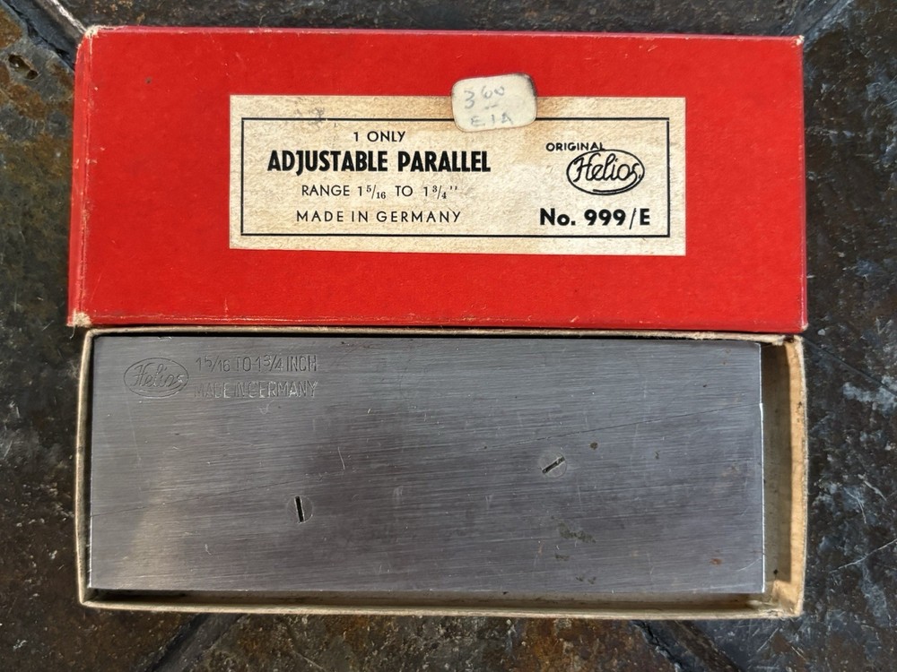 Helios Adjustable Parallel No. 999/E 1 5/16-1 3/4" Made in Germany