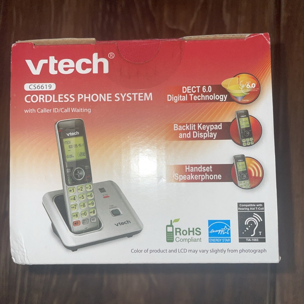 VTech CS6619 Single Line Cordless Telephone - Silver