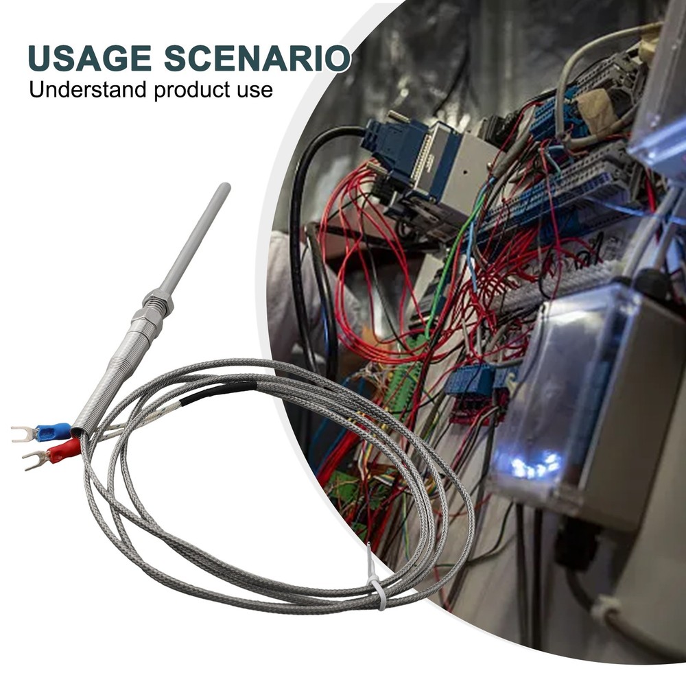 High Temperature Ktype Thermocouple 50mm Probe Sensor Reliable Performance