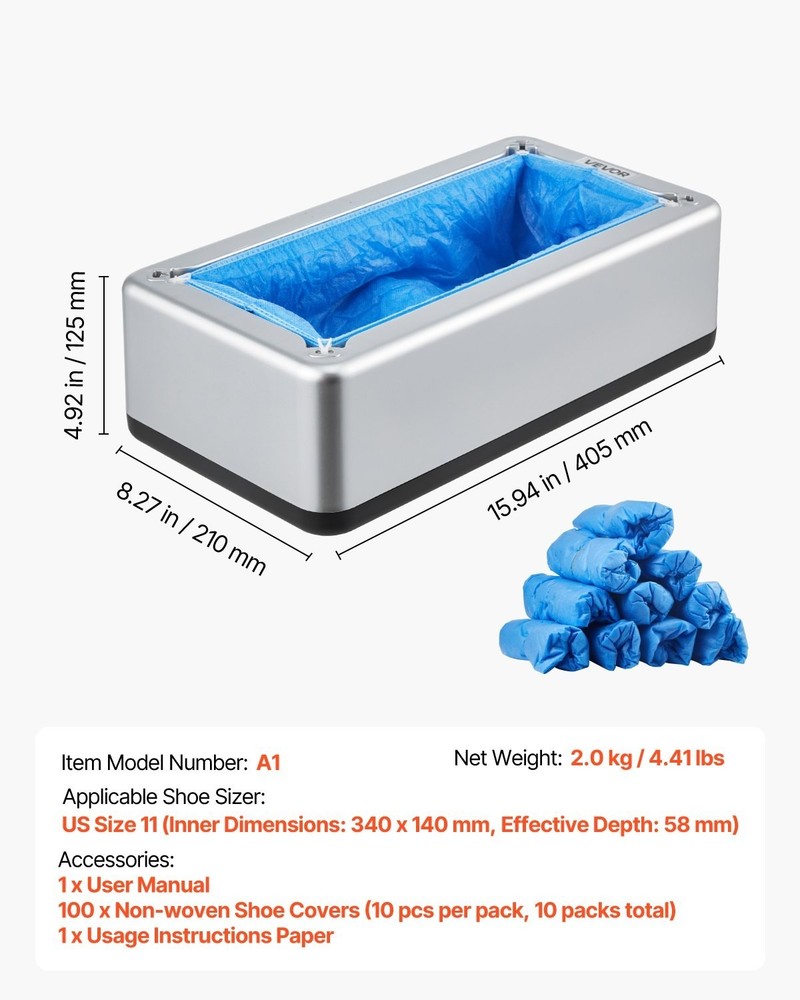 Automatic Shoe Cover Dispenser Machine Touchless Hygienic Quick Shoe Covers