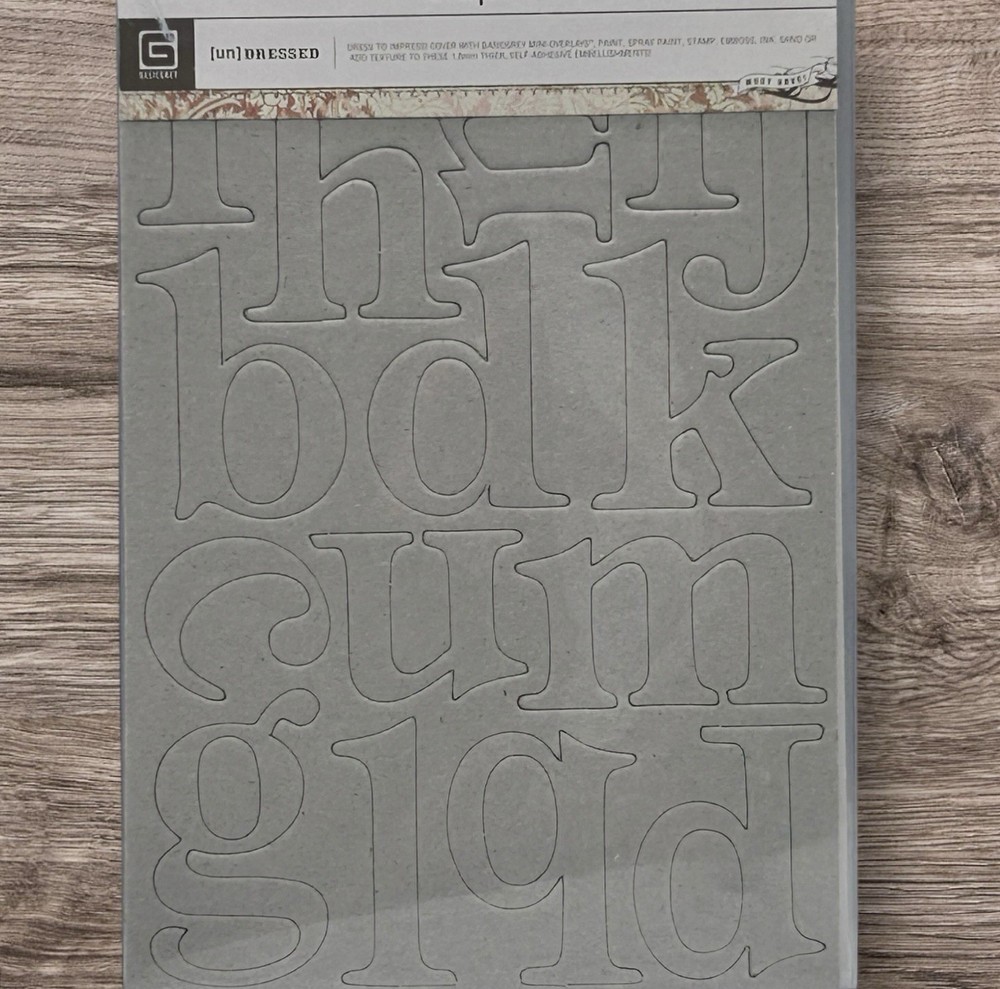 Basic Grey Undressed Chipboard Mini Monos 81 Pc Scrapbooking NEW