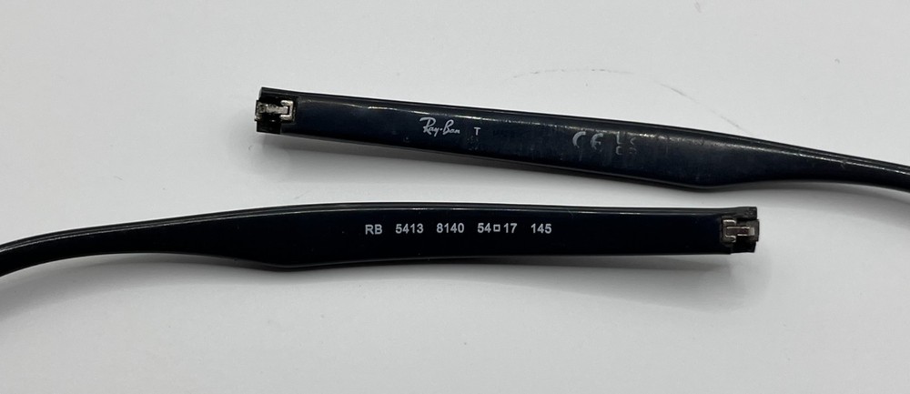 5411 - RAY BAN 5413 BLACK BOTH TEMPLES AUTHENTIC