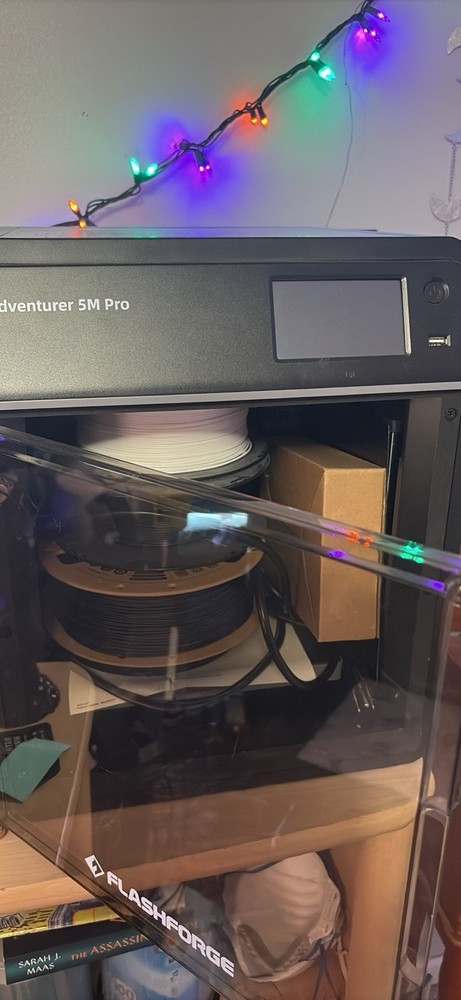 Flashforge Adventurer 5M Pro 3D Printer USB Interface with Filament Spools