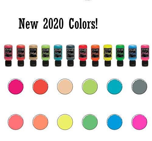 Dylusions Paints Bundle - Flip Cap Art Journal Ready Waterproof Blendable with