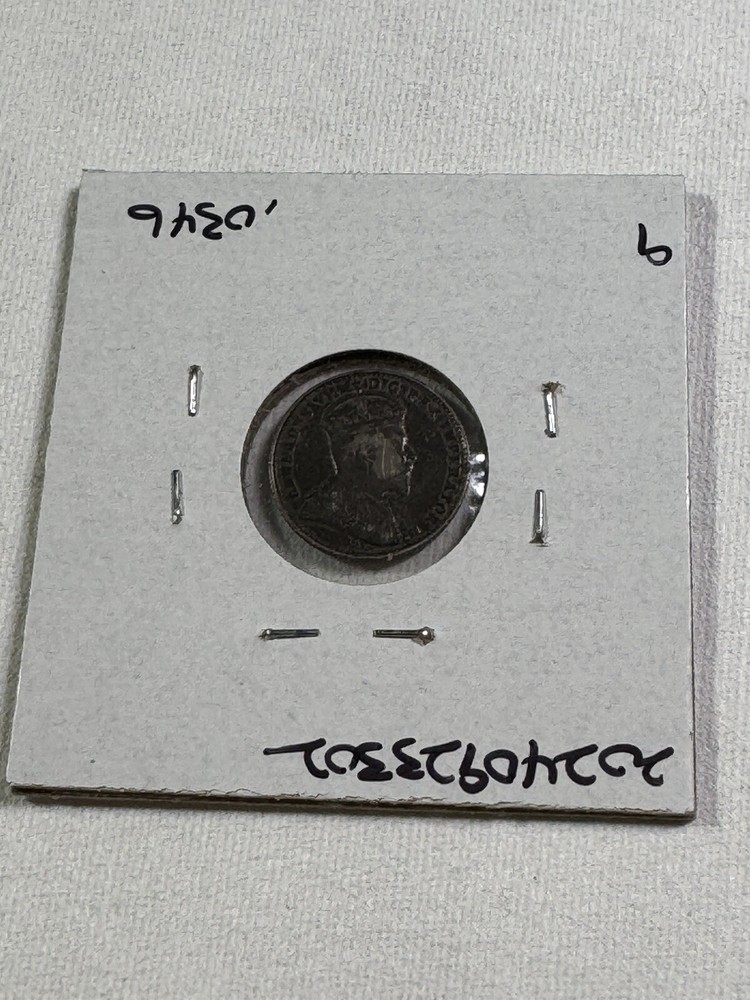 1902 Canada 5 Cents Small Silver Coin