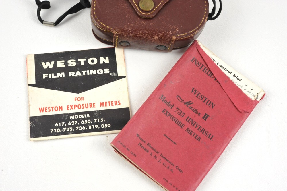 Weston Master II Exposure Light Meter in Case & Instructions