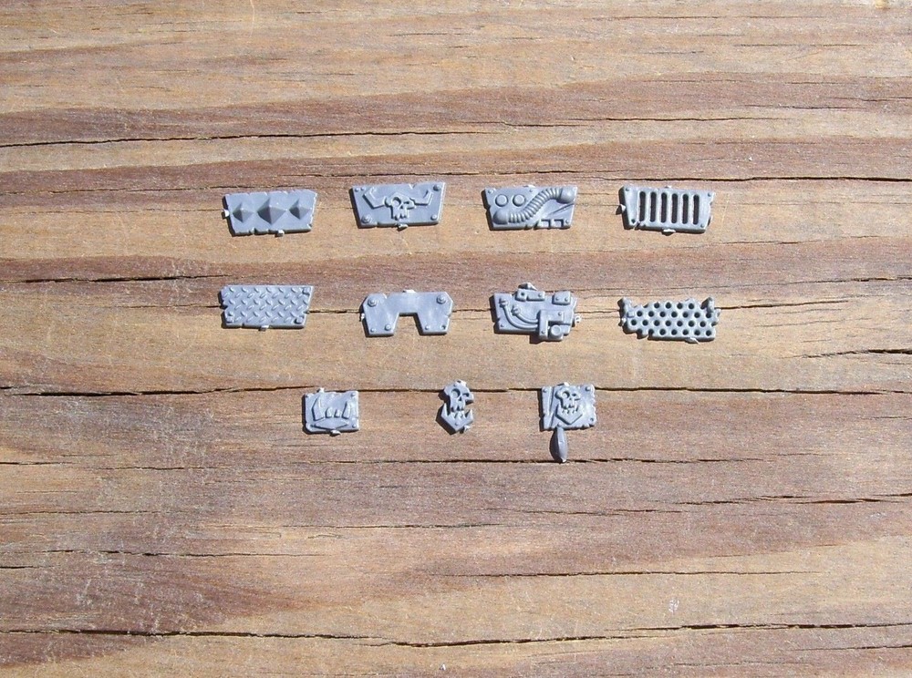 40K Orks Meganobz Armor Plates Bits 11 Bitz