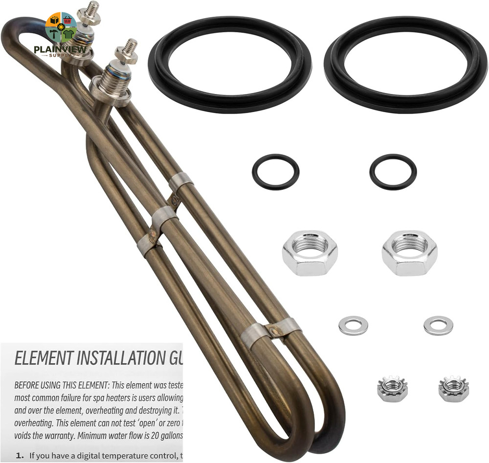 5.5KW 240V Flo-Thru Universal Heating Element for Balboa Spa Heater Element, Hot