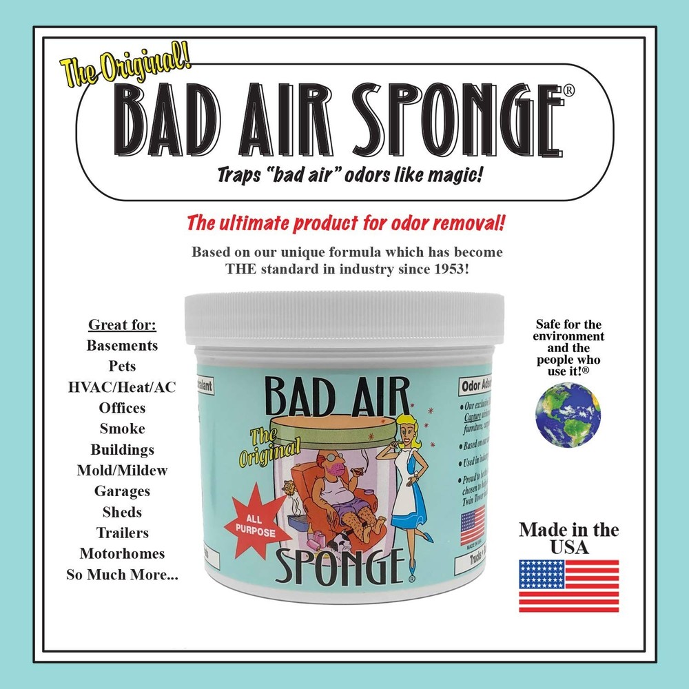 Bad Air Sponge 2lb. Container (3002N), Blue