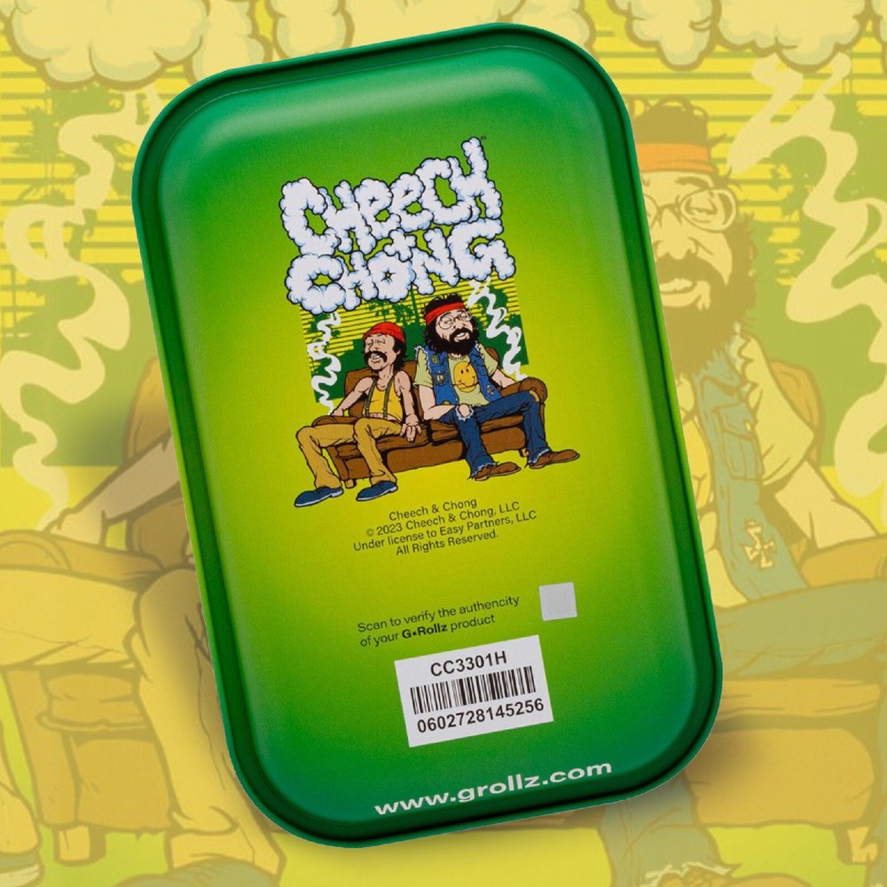 G-ROLLZ | Cheech & Chong Sofa Rolling Tray, Medium Size, Smoking Accessories