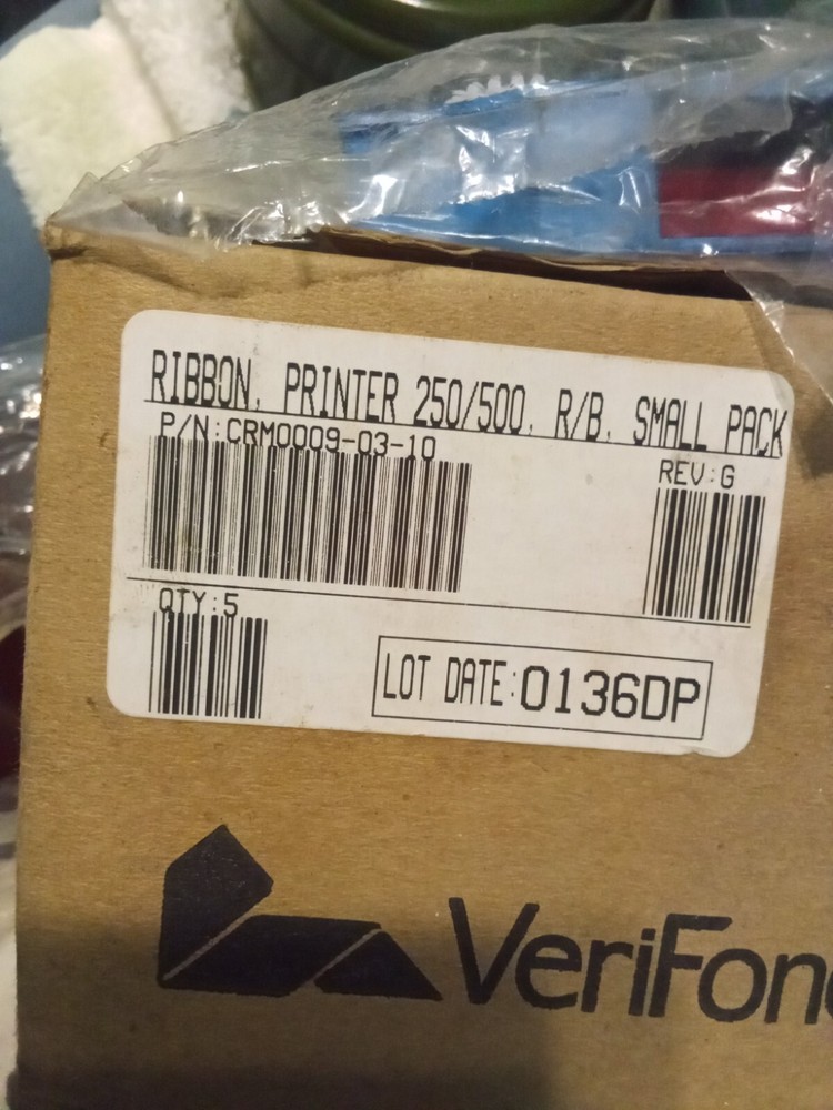7X ERC23 Black/Red Compatible POS Printer Ribbons ERC-23 Verifone