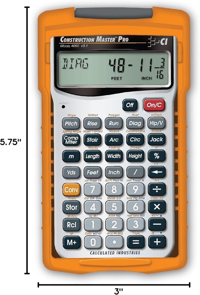 CM Pro Advanced Construction Calculator - Builder's Choice