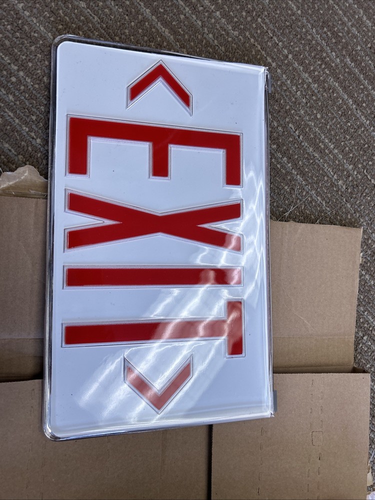 Cooper Lighting Emergency Exit Sign Red