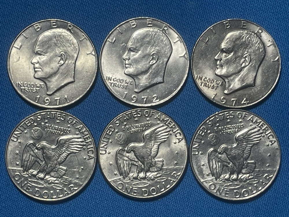 “IKE SILVER DOLLAR” 71-78 P or D Eisenhower ~ You Get 1 Randomly Selected.