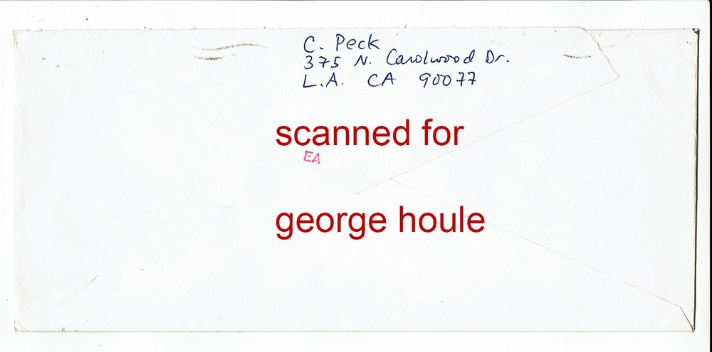 CECILIA PECK - LETTER - SIGNED - LEONARD GERSHE - GREGORY PECK
