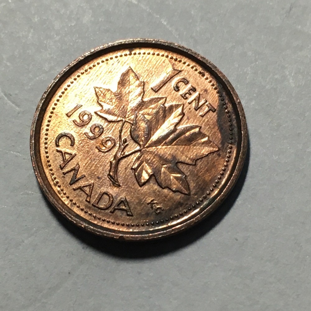 1999 CANADA ONE CENT COIN .