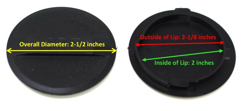UFP Plastic Outer Member Cap 2-1/2 inch Diameter 32547 fits A60 A70 A84 A75 2PK