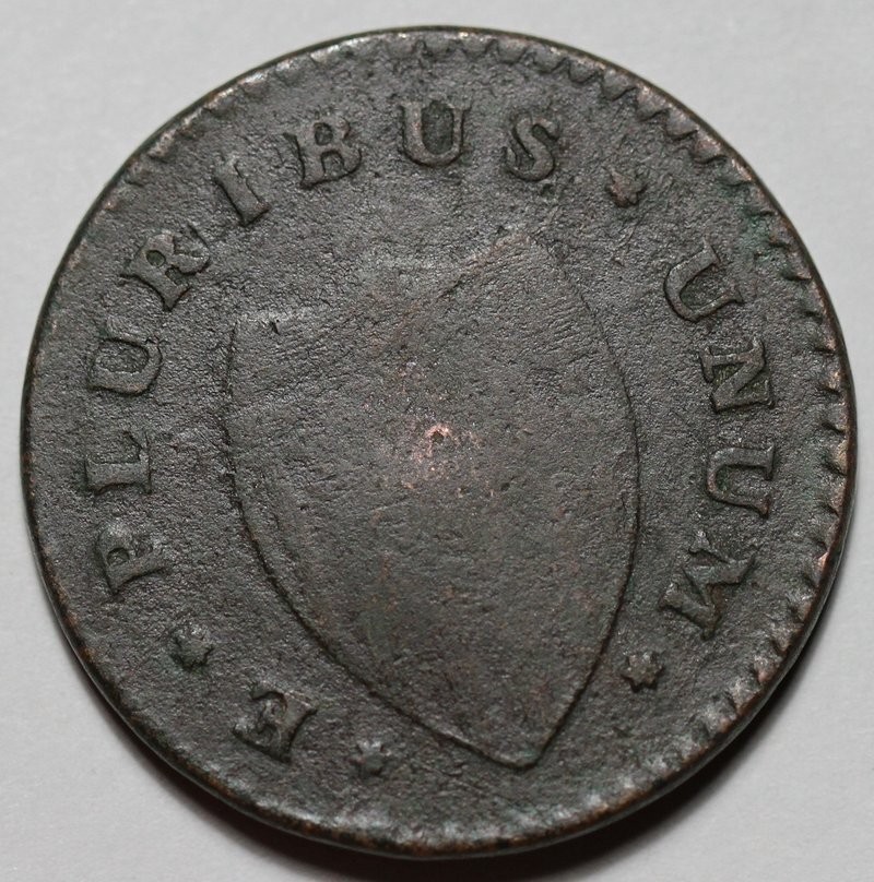 1786 New Jersey Copper Colonial (Maris 24-P) - Damage