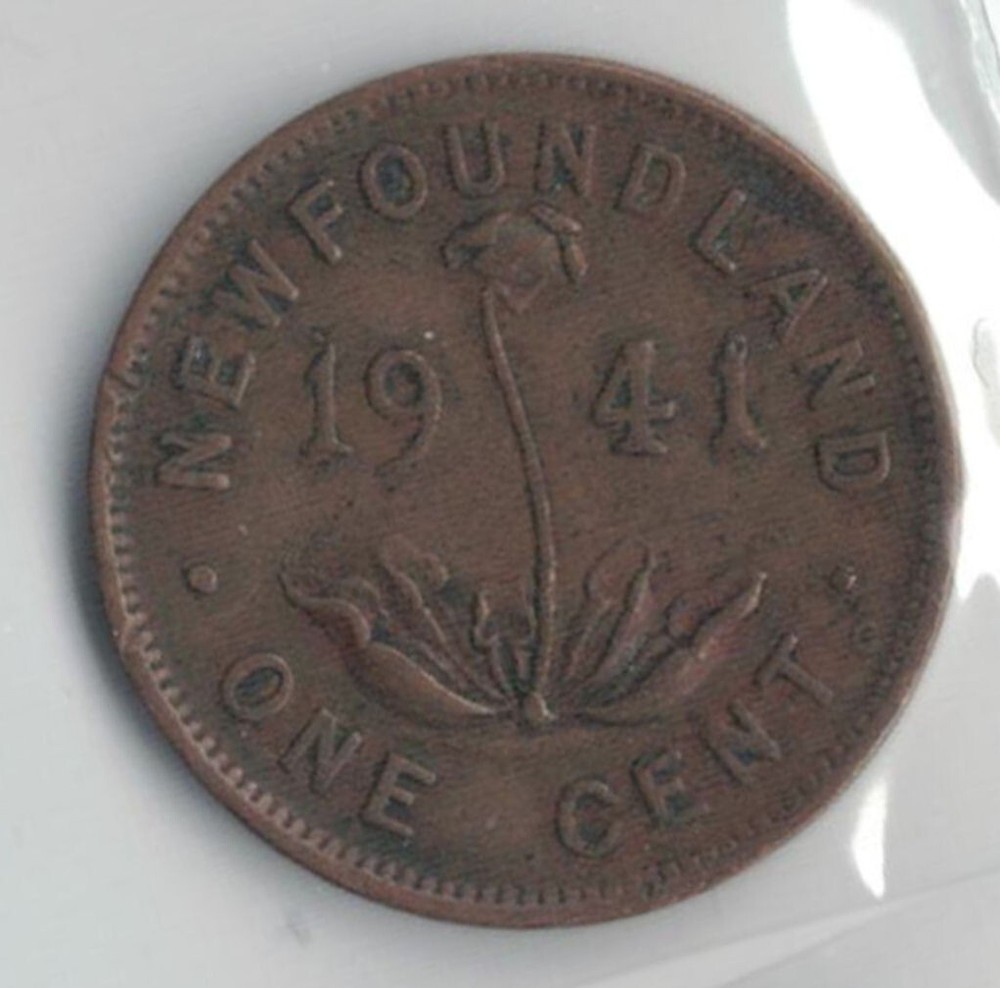 Newfoundland Coins - 1941C    One Cent   *565