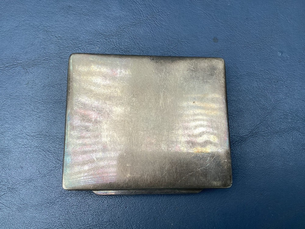 STERLING SILVER CIGARETTE CASE WITH MONOGRAM