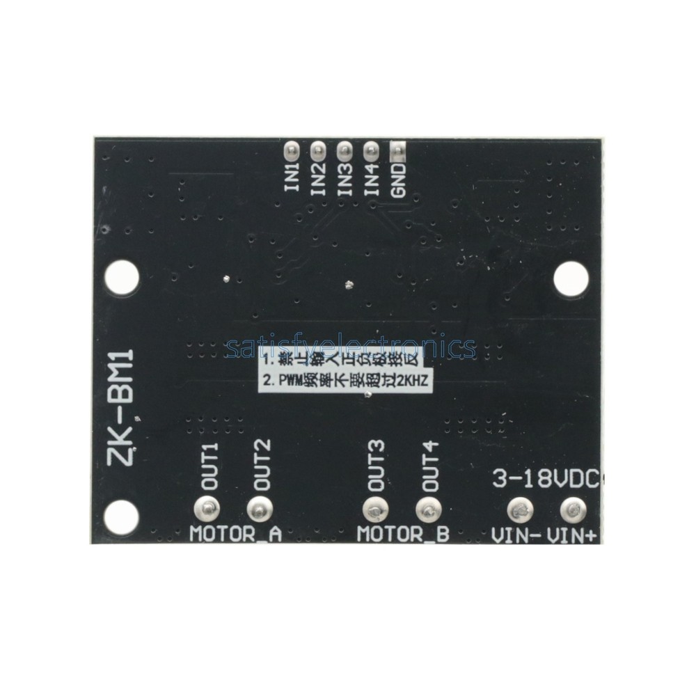 DC 3-18V 10A Dual H-bridge Motor Driver DC Forward &Reverse PWM Speed Controller