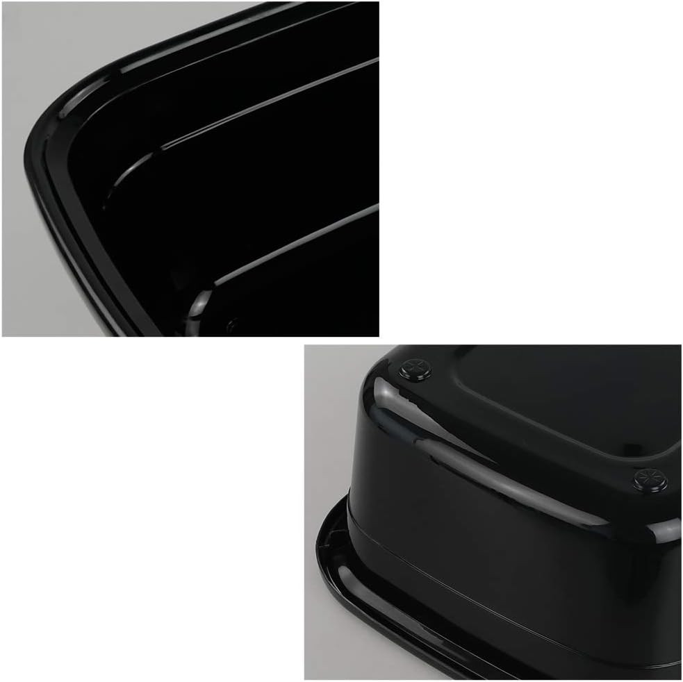 Plastic Dish Pan, Black Washing Basin, 14 Quart, 4-Pack
