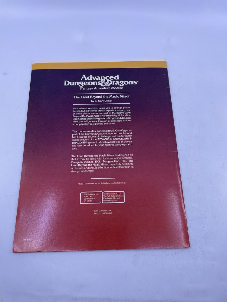 EX2 AD&D Module The Land Beyond the Magic Mirror Dungeons & Dragons TSR (1983)