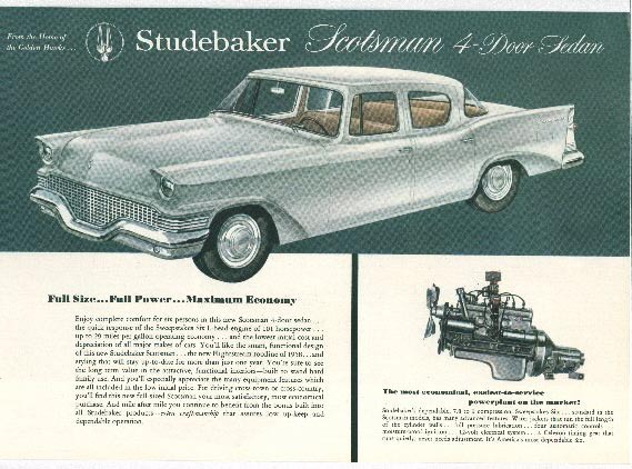 Studebaker 1958 Scotsman  4dr Brochure