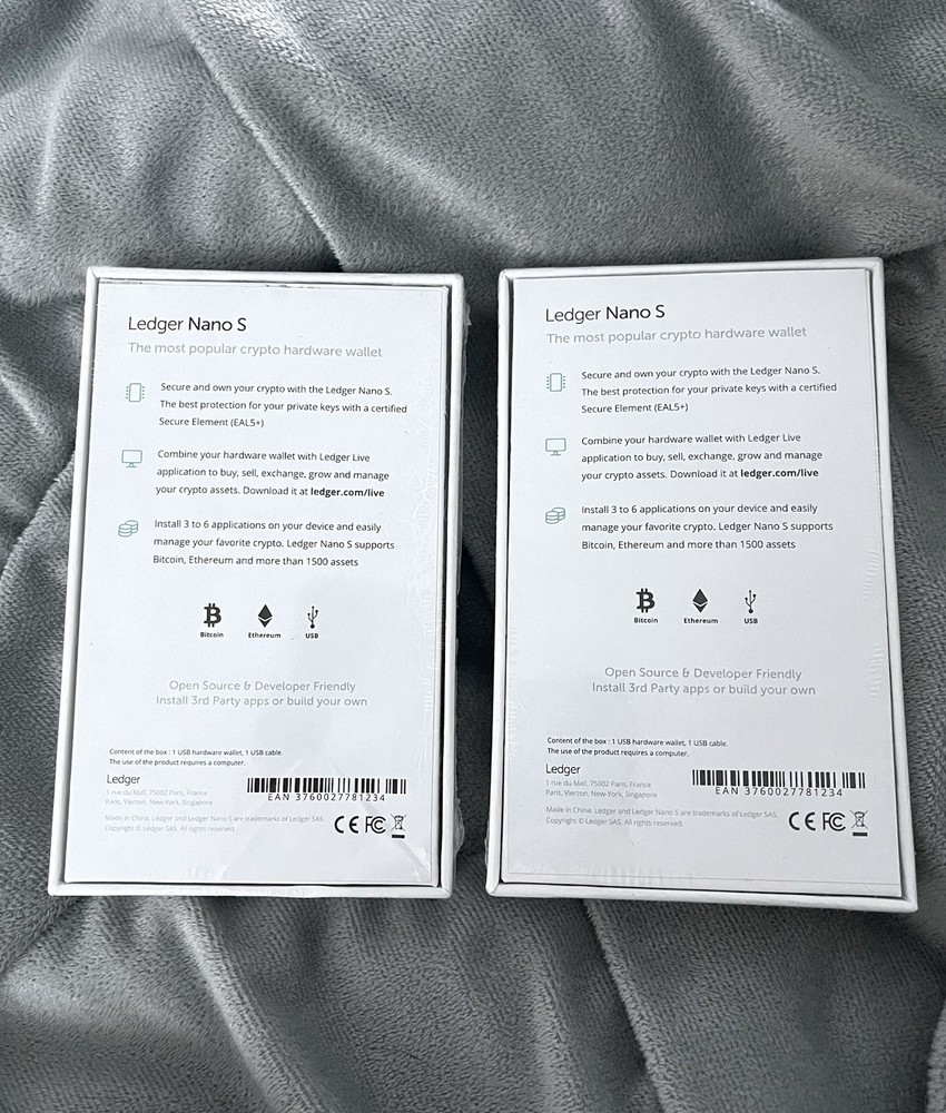 Ledger Nano S Cryptocurrency Hardware Wallet TWO PACK NEW