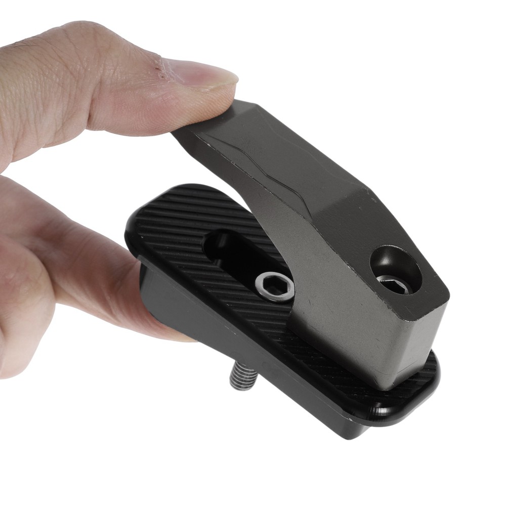 Alluper Alloy Motorcycle Hook for Minio Rectangular 1 Set Titanium Ton
