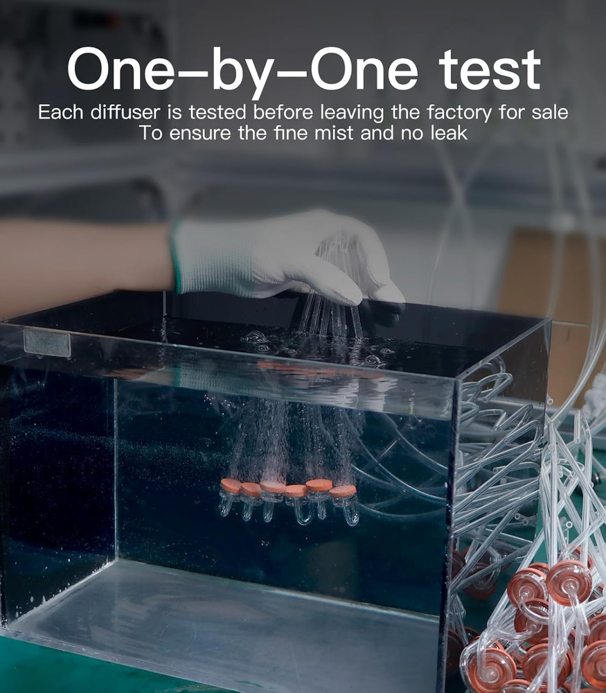 Acrylic CO2 Diffuser for Aquarium Planted Tank, Hooked Version-20Cm