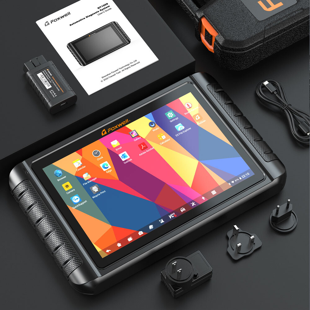 Foxwell NT1009 Bidirectional OBD2 Scanner ECU Coding ALL System 10.1" Bluetooth