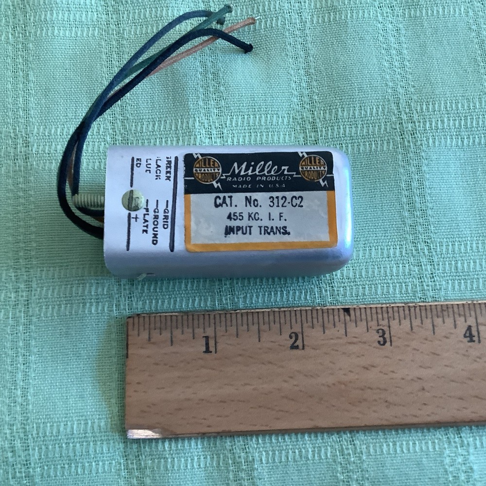 Miller 312-C2 Input IF Transformer 455 kHz Kc