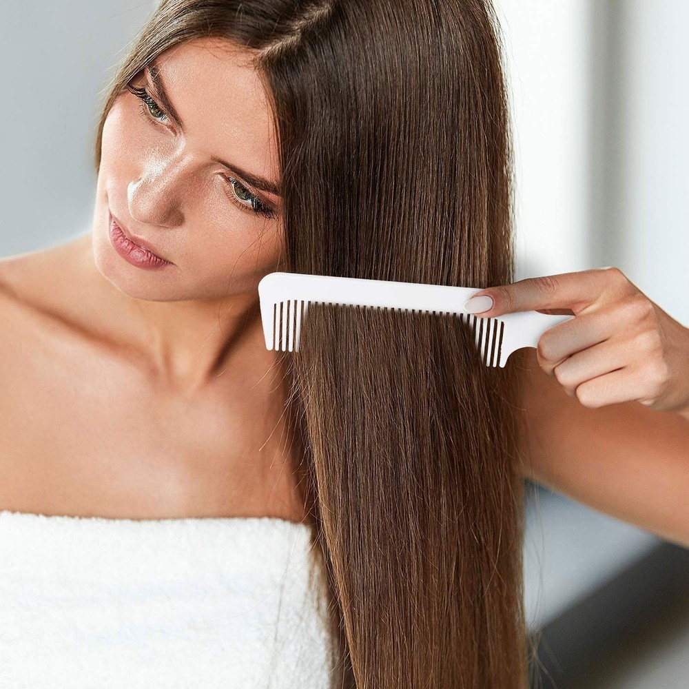 Scalpmaster Clipper 8.75 In. Comb Blending Comb Cutting Combs Barber White 3 Pcs