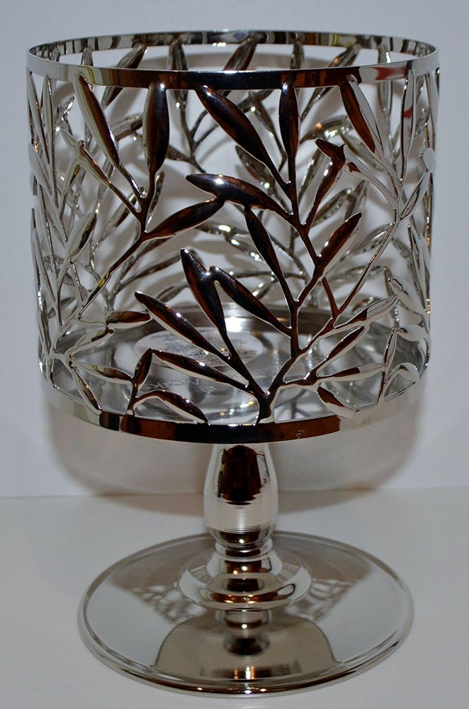Vine Leaf Pedestal 3 Wick Candle Sleeve Holder