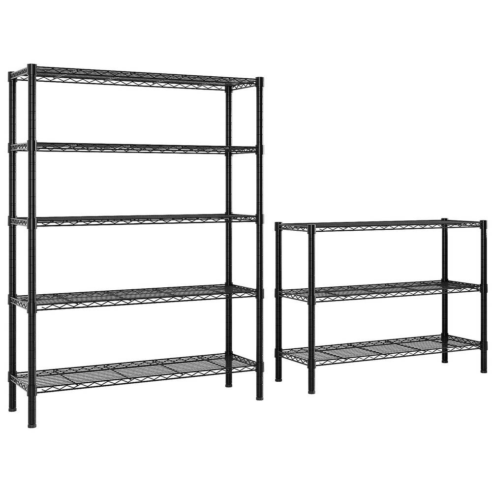 49.2''W Adjustable Storage Shelves NSF Wire Shelving Unit Multiple rows