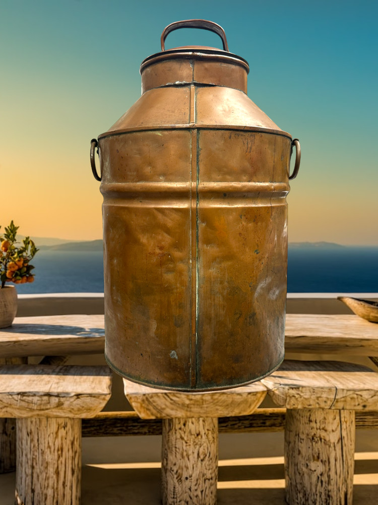 Antique Mason S Copper Beverage Container